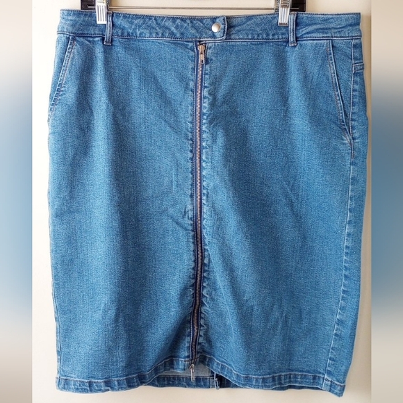 ONLY denim skirt Sz 2XL - Picture 9 of 11